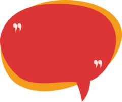 Speech bubble with quotation mark for message, conversation, chat, promotion, information png