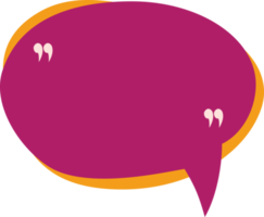 Speech bubble with quotation mark for message, conversation, chat, promotion, information png