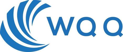 WQQ letter logo design on white background. WQQ creative circle letter logo concept. WQQ letter design. vector