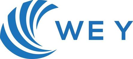 WEY letter logo design on white background. WEY creative circle letter logo concept. WEY letter design. vector