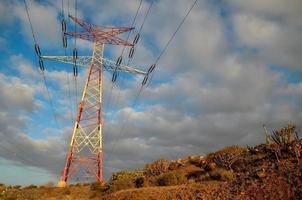 High voltage electric line photo