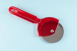 Red pizza slicer photo