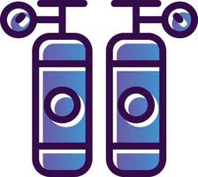 Oxygen Tanks Vector Icon Design