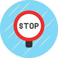 diseño de icono de vector de señal de stop