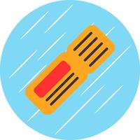 Train Ticket Vector Icon Design