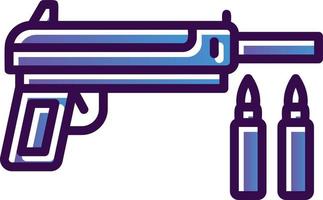 icono de vector de pistola