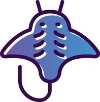 diseño de icono de vector de mantarraya