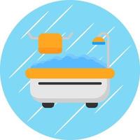 Bathtub Vector Icon Design