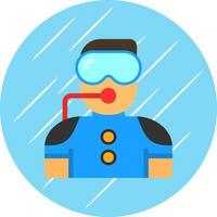 Diver Vector Icon Design