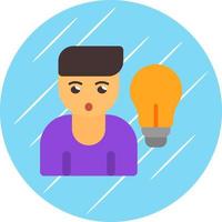 Thinking Vector Icon Design