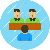 Job Interview Vector Icon Design