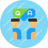 Questioin And Answer Vector Icon Design