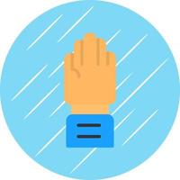 Raise Hand Vector Icon Design