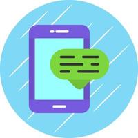 Mobile CHat Vector Icon Design