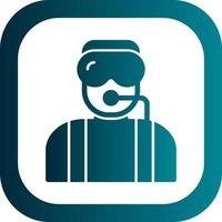 Diver Vector Icon Design