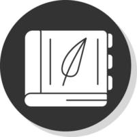 diseño de icono de vector de libro de historia