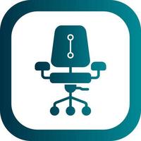 Desk Chair Vector Icon Design