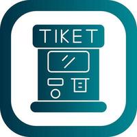Ticket Machine Vector Icon Design