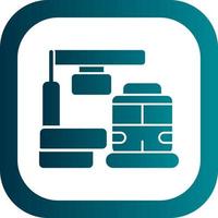 Train Platform Vector Icon Design