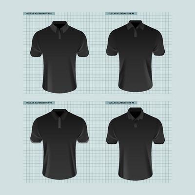 Collar T Shirt Mockup Vector Art, Icons, and Graphics for Free Download