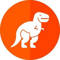 diseño de icono de vector de dinosaurio