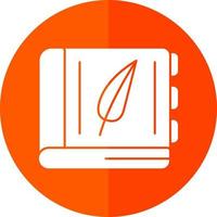 diseño de icono de vector de libro de historia