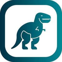 diseño de icono de vector de dinosaurio