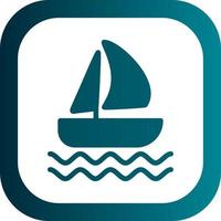 Sailboat Vector Icon Design