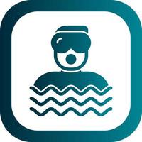 Diver Vector Icon Design