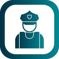 Security Guard Vector Icon Design