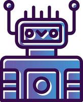 diseño de icono de vector de robot