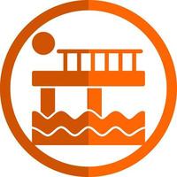 diseño de icono de vector de muelle