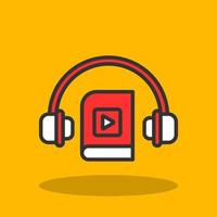 Audiobook Vector Icon Design