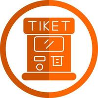 Ticket Machine Vector Icon Design