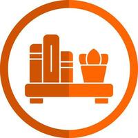 Book Shelf Vector Icon Design