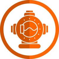 diseño de icono de vector de casco de buceo