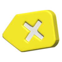 3d icon of delete key png