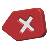 3d icon of delete key png