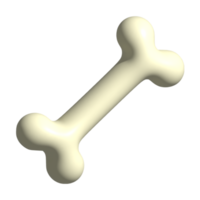 3d icon of dog bone png