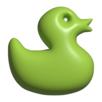 3d icono de Pato juguete png