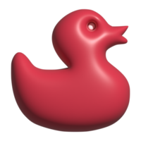 3d icon of duck toy png