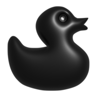 3d icon of duck toy png