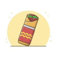 Kebab Beef Menu Icon Design Vector