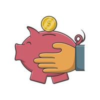 Piggy Bank Save Money Vector