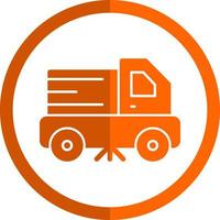 Street Sweeper Vector Icon Design