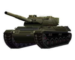 Tedesco leopardo io principale battaglia serbatoio nel realistico stile. militare veicolo. dettagliato colorato png illustrazione.