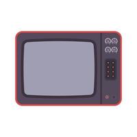 Retro TV Flat Illustration. Clean Icon Design Element on Isolated White Background vector