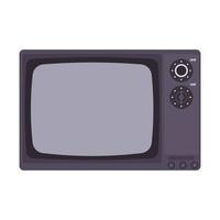 Retro TV Flat Illustration. Clean Icon Design Element on Isolated White Background vector