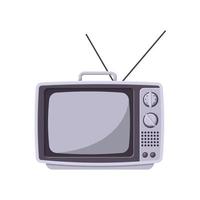 Retro TV Flat Illustration. Clean Icon Design Element on Isolated White Background vector