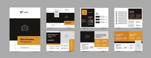 business proposal portfolio brochure design template vector